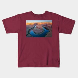 Horseshoe Bend at Sunrise Kids T-Shirt